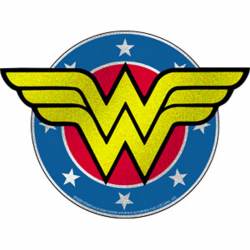 Wonder Woman Glitter Shield - Vinyl Sticker