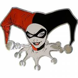 DC Comics Originals Harley Quinn Headshot - Foil Metal Sticker