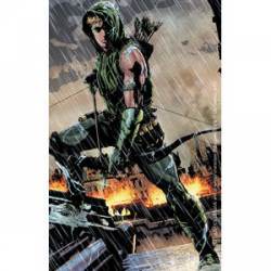 Green Arrow Rain - Vinyl Sticker