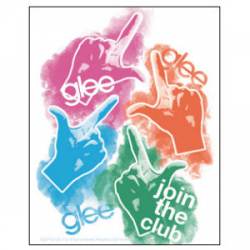 Glee Join The Club - Vinyl Sticker