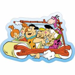 The Flintstones Family Car - Vinyl Sticker