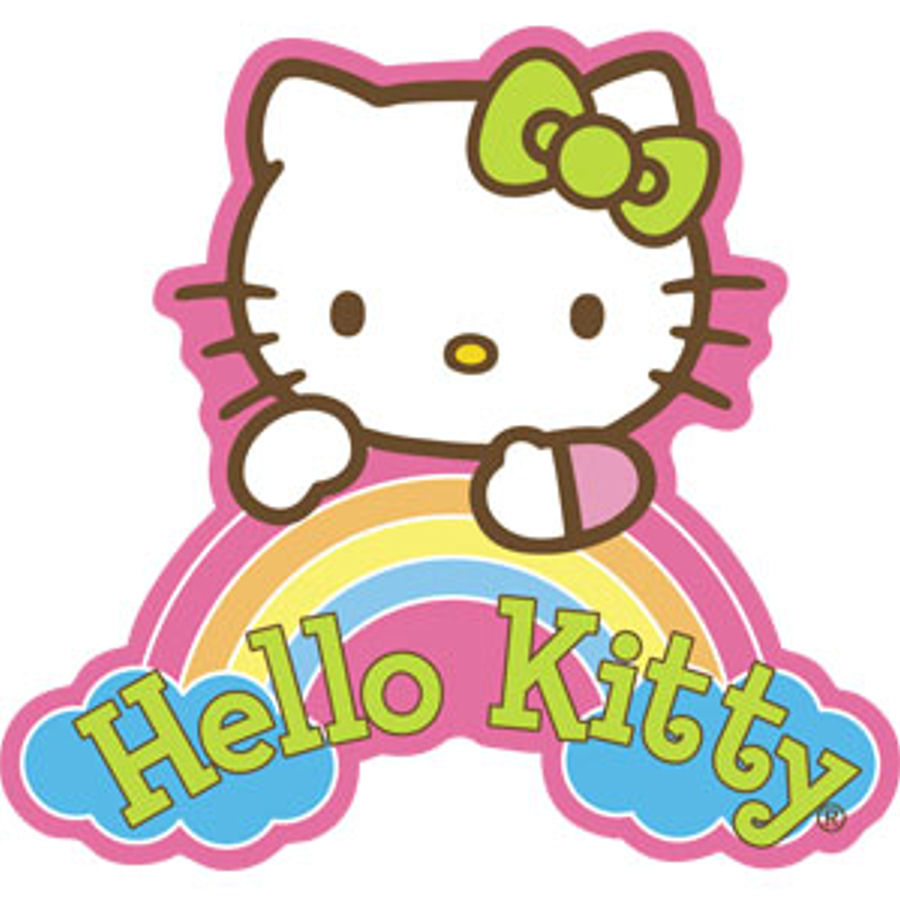 hello kitty dream rainbow vinyl sticker at sticker shoppe