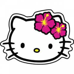 Hello Kitty Head Shot - Vinyl Sticker