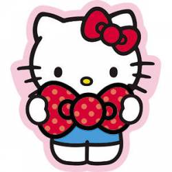 Hello Kitty Bow - Vinyl Sticker