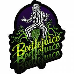 Beetlejuice Beetlejuice Beetlejuice 3 Times - Vinyl Sticker
