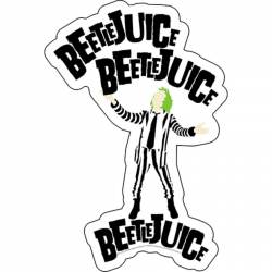 Beetlejuice 3 Times - Vinyl Sticker