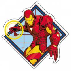 Iron Man Invincible With Logo - Vinyl Sticker