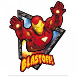 Iron Man Invincible Blast Off - Vinyl Sticker