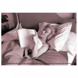 Marilyn Monroe In Bed - Vinyl Sticker