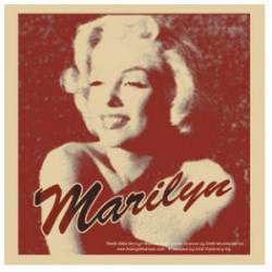 Marilyn Monroe Brown Photo - Vinyl Sticker