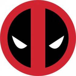 Deadpool Headshot Logo - Vinyl Sticker