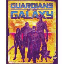 Guardians of the Galaxy Group Shot With Flames - Vinyl Sticker