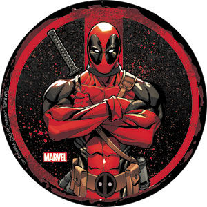 Deadpool Circle - Vinyl Sticker at Sticker Shoppe