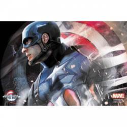 Captain America Civil War Capt. America Profile - Vinyl Sticker