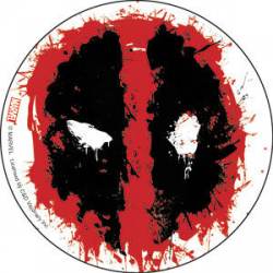 Deadpool Face Splat - Vinyl Sticker