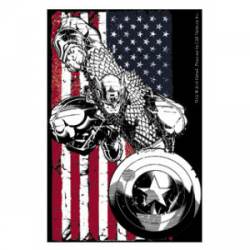 Captain America Flag - Vinyl Sticker