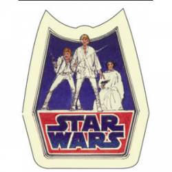 Star Wars Retro Badge - Vinyl Sticker