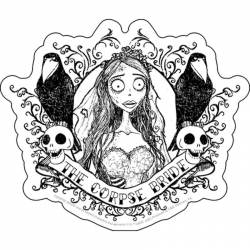 Corpse Bride Tattoo Art - Vinyl Sticker