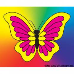 Butterfly Multi Color - Vinyl Sticker