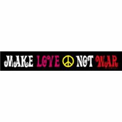 Make Love Not War Peace - Vinyl Sticker