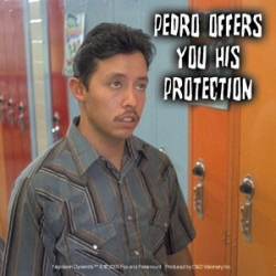 Pedro Offers Protection - Sticker