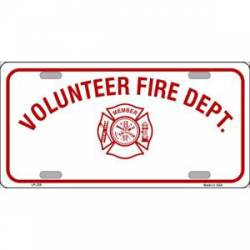 Volunteer Fire Dept - License Plate