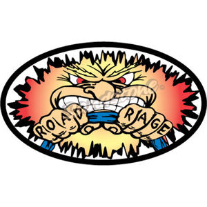 Road Rage - Sticker at Sticker Shoppe