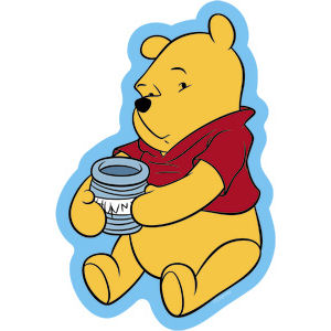 Winnie The Pooh Honey - Sticker at Sticker Shoppe