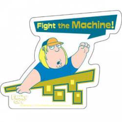 Chris Fight The Machine - Sticker