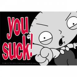 Stewie You Suck - Sticker