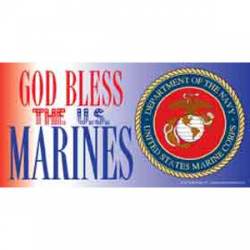 God Bless The US Marines - Sticker