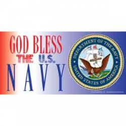 God Bless The US Navy - Sticker