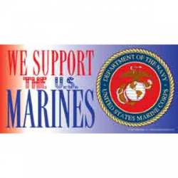 We Support The US Marines - Sticker