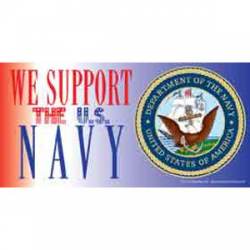 We Support The US Navy - Sticker