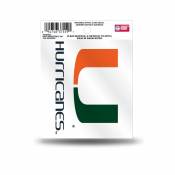 University Of Miami Hurricanes Script Logo - Static Cling