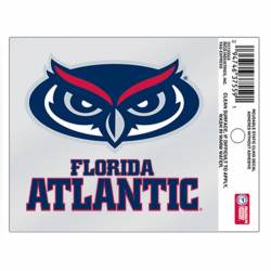 Florida Atlantic University Owls Eyes - Static Cling