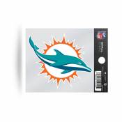 Miami Dolphins Go Fins Slogan - 4x4 Die Cut Decal at Sticker Shoppe