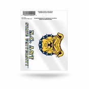 North Carolina A&T University Aggies Script Logo - Static Cling