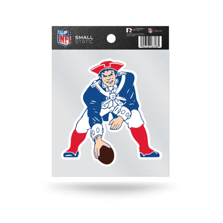 New England Patriots Retro Logo - Static Cling at Sticker Shoppe