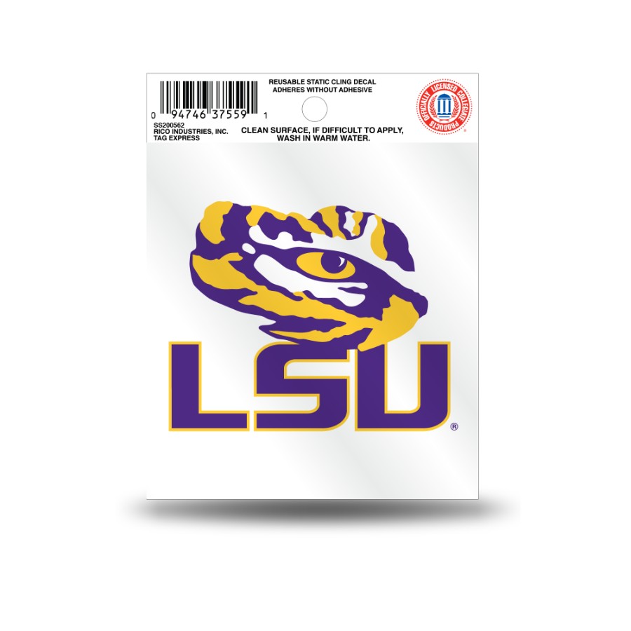 Louisiana State University Lsu Tigers Logo Static Cling At Sticker Shoppe