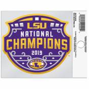 Louisiana State University LSU Tigers 2019 National Champions - Static Cling