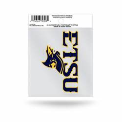 East Tennessee State University Buccaneers Script Logo - Static Cling