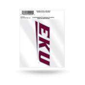 Eastern Kentucky University Colonels Silver Script Logo - Static Cling