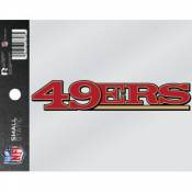 San Francisco 49ers Script Logo - Static Cling