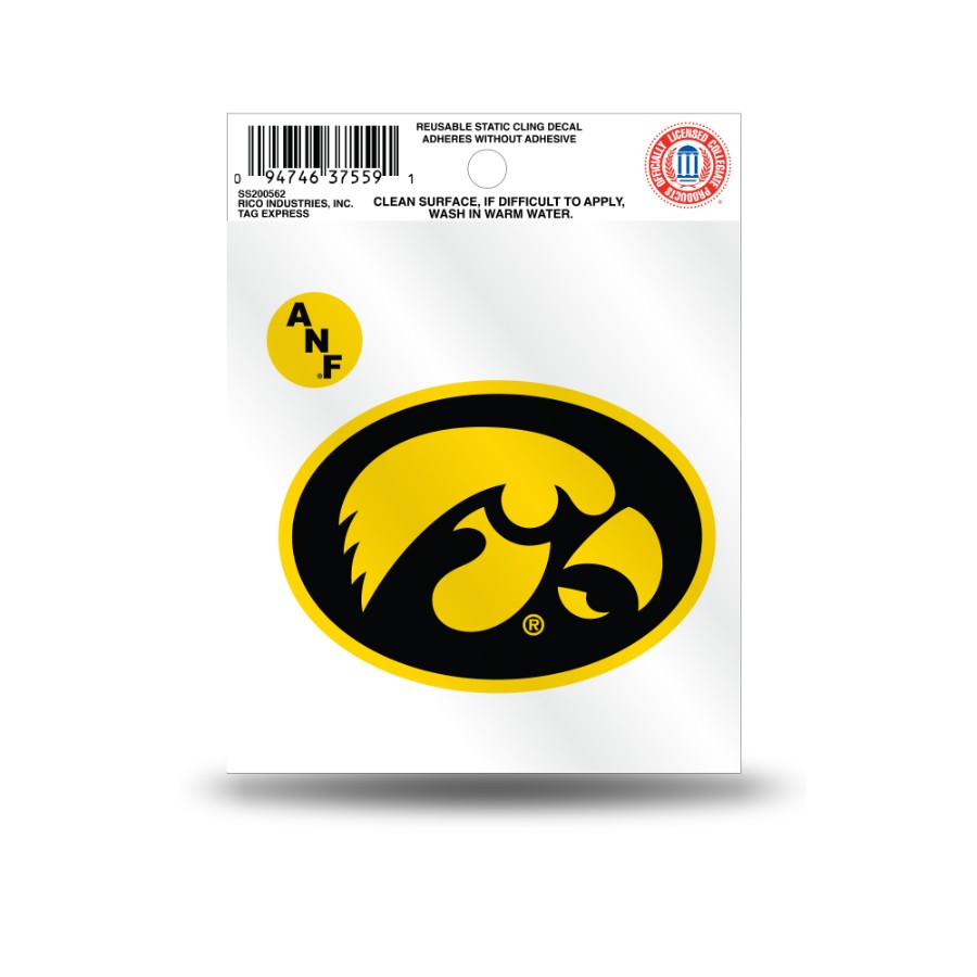 University Of Iowa Hawkeyes America Needs Farmers Logo - Static Cling ...