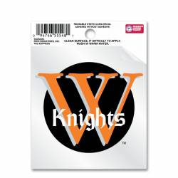 Wartburg College Knights Black Logo - Static Cling