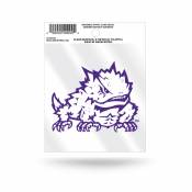 Texas Christian University Horned Frogs Logo - Static Cling