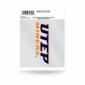 University Of Texas-El Paso UTEP Miners Script Logo - Static Cling