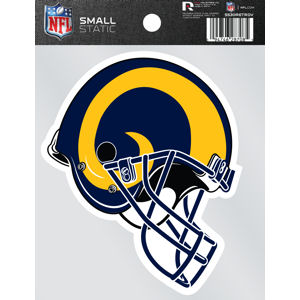 Los Angeles Rams Retro Helmet - Static Cling at Sticker Shoppe