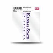 Kansas State University Wildcats Script Logo - Static Cling